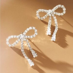 Anthropologie Shashi Petite Bow Earrings